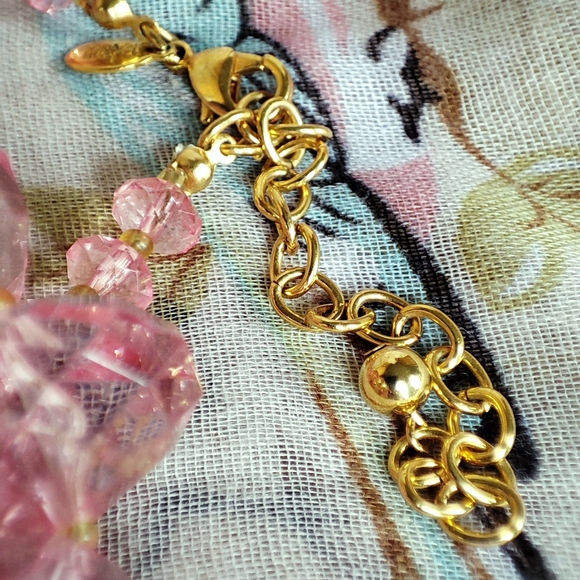 Joan Rivers Oversized Faceted Graduated Heavy Beads Chunky Lucite Necklace - Picture 6 of 9